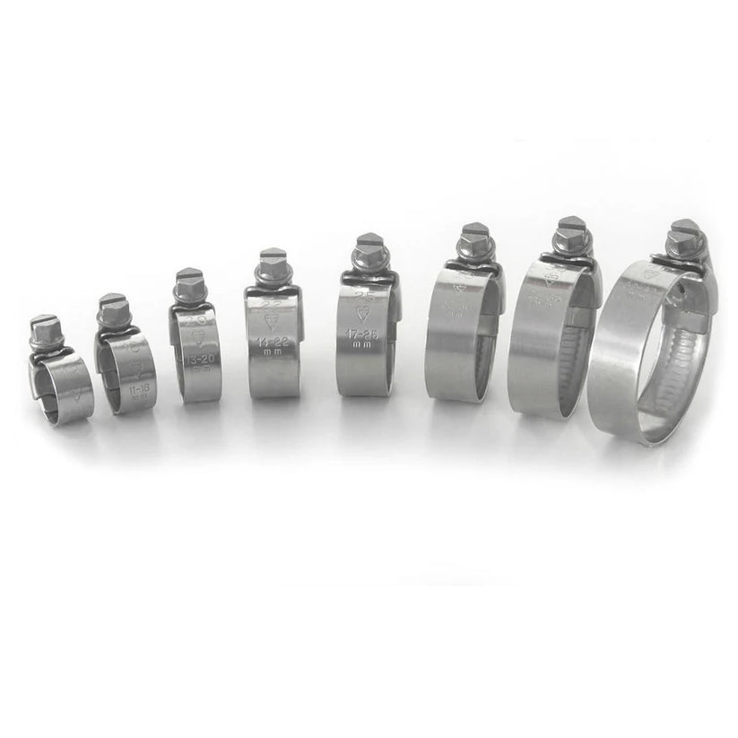 HONDA CB 500 1994-2003 AS3 PERFORMANCE STAINLESS STEEL RADIATOR HOSE CLIPS CLIP KIT