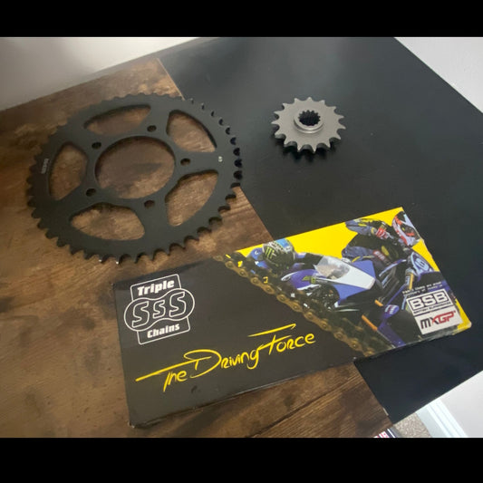Honda CBR 600 1991-1998 520 Pitch JT Aluminium Sprockets/Triple S Chain and Sprocket Kit