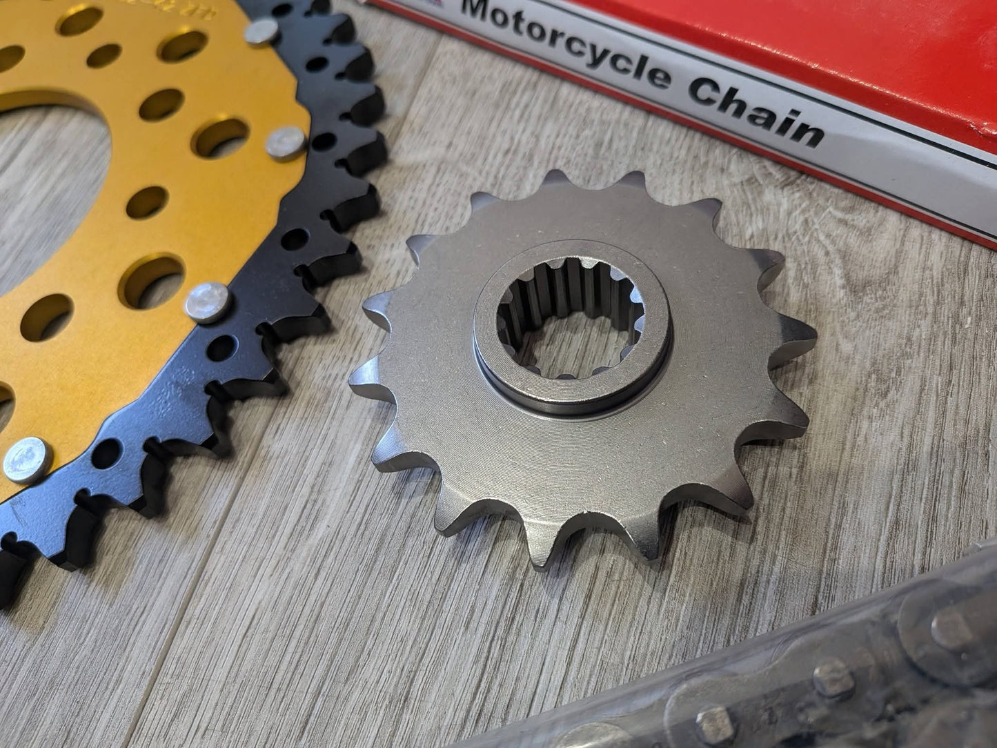 Honda CB500 Race Chain and Gold Sprocket Combo