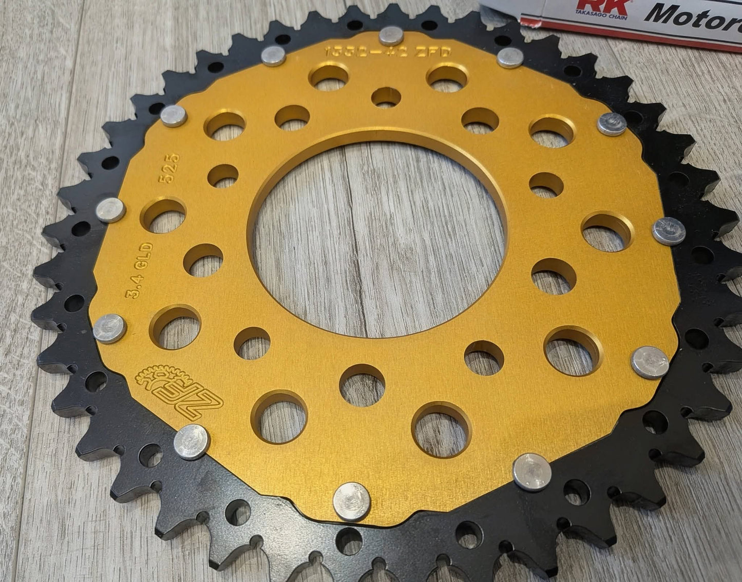 Honda CB500 Race Chain and Gold Sprocket Combo